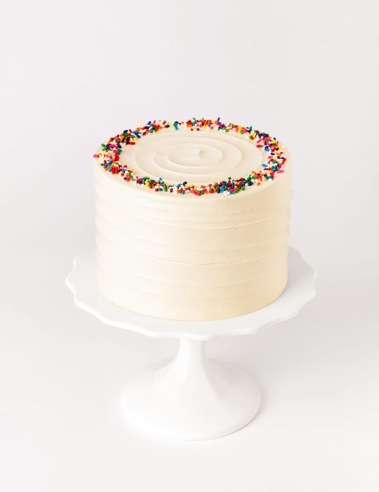 Classic Vanilla Sprinkles Cake