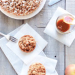 Individual-sized apple crumble with spiced apples and a buttery streusel topping, perfect for any occasion or a sweet treat