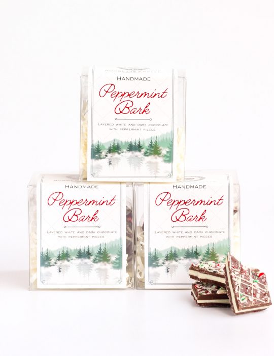 Peppermint Bark Clear Box