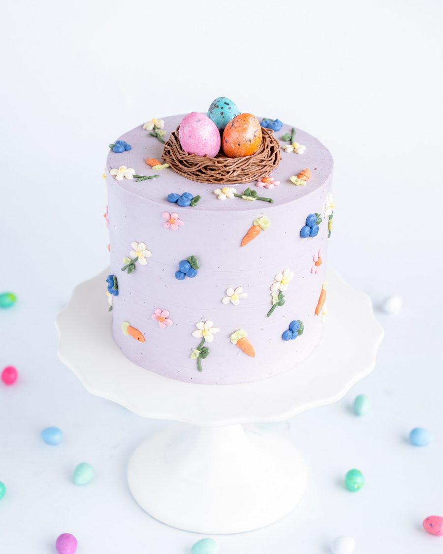 Easter Basket Cake with Chocolate Eggs 1 Easter Basket Cake with Chocolate Eggs 1