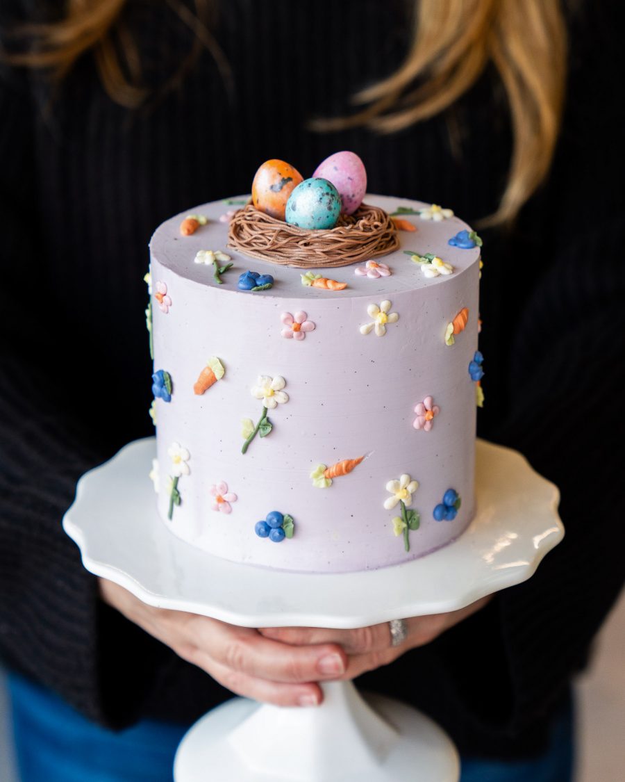 Easter Basket Cake with Chocolate Eggs 3 Easter Basket Cake with Chocolate Eggs 3