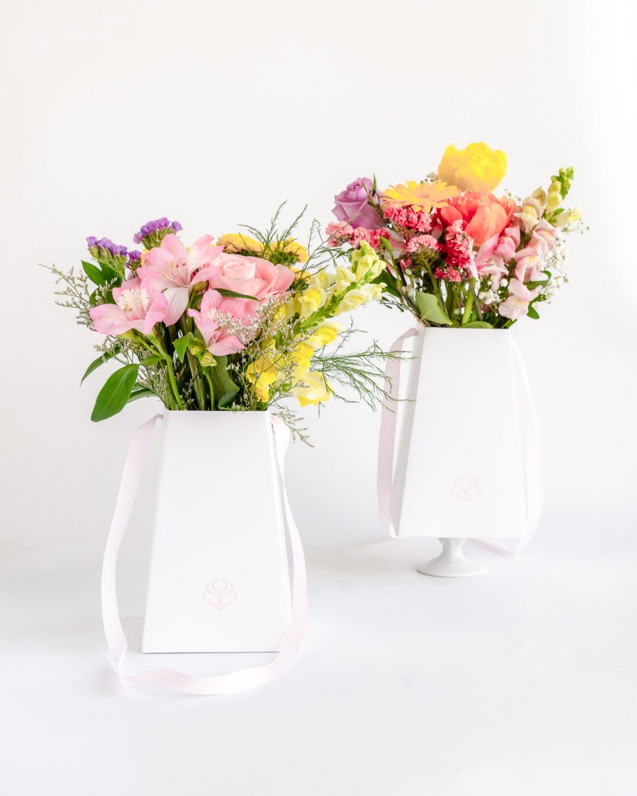 Wildflower Bouquets Two wildflower bouquets in standing packaging
