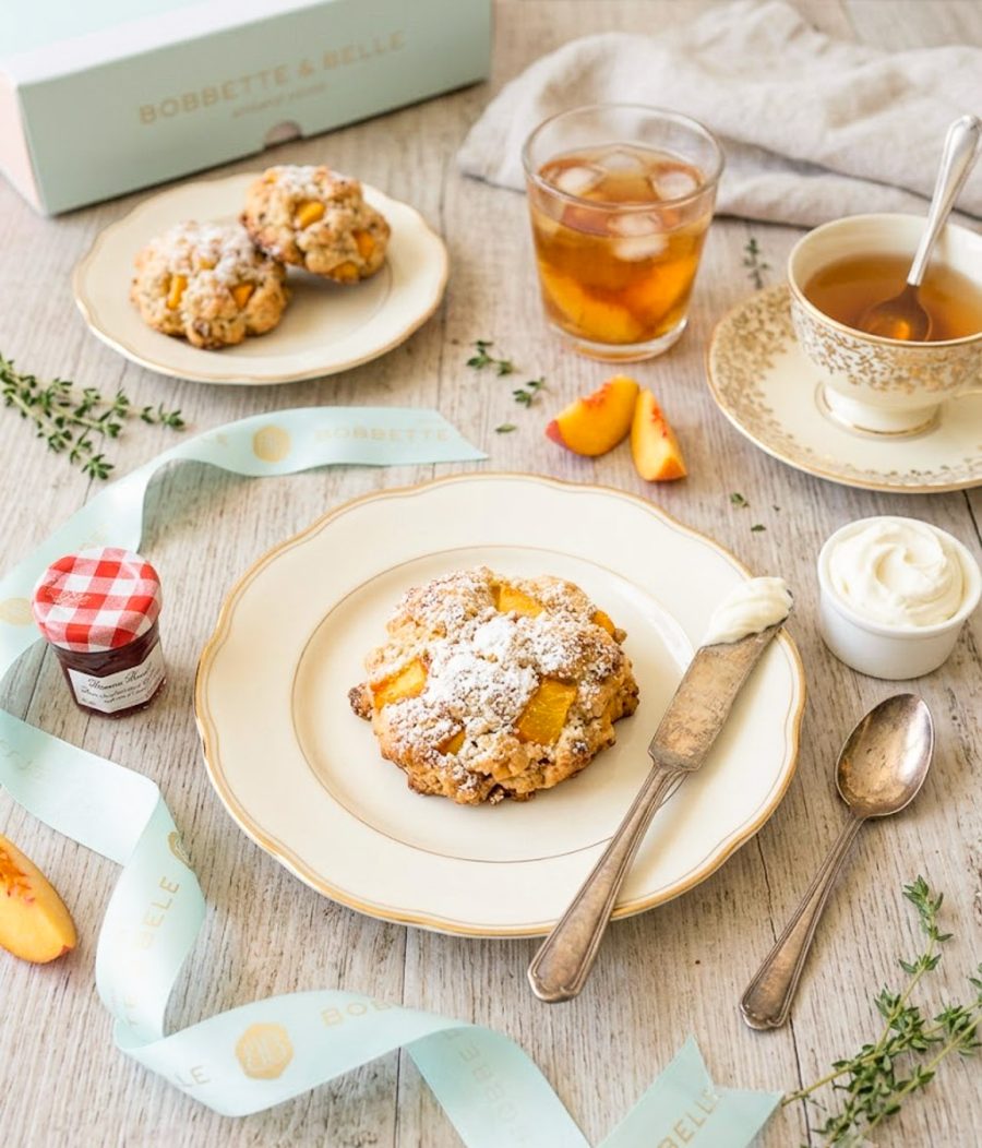 Peach Cobbler Scones Peach Cobbler Scones